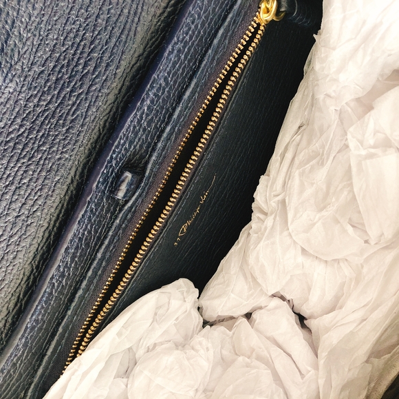 3.1 Philip Lim Bag Navy Pashli Satchel - Picture 2 of 5